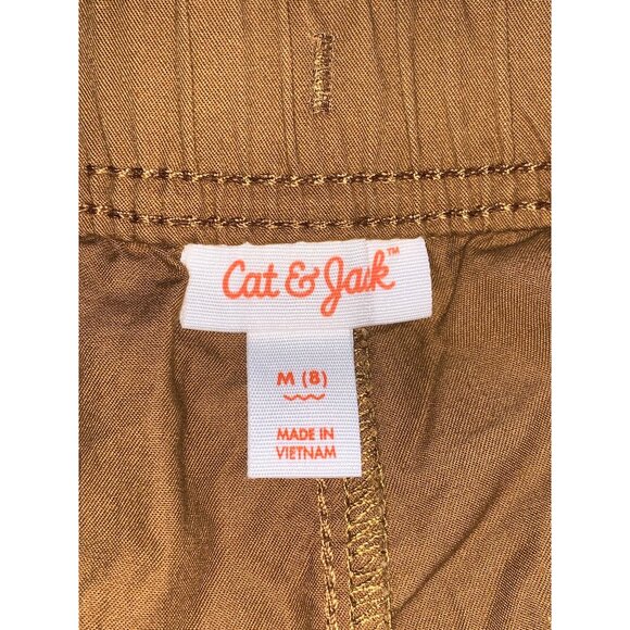 Cat & Jack Boys Cargo Shorts Brown Elastic Waist Drawstring Pockets 100% Cotton - Picture 9 of 9
